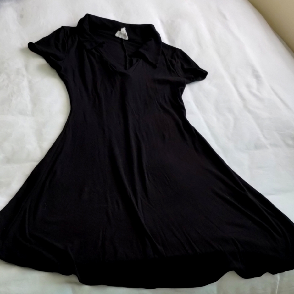 Black Women's Polo Neckline Dress